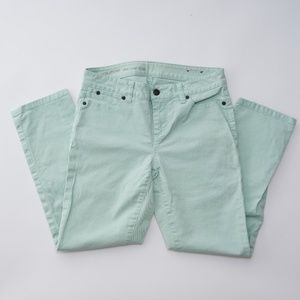 Talbots slim cropped signature mint jeans 2